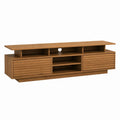 Meuble TV en teck massif marron rectangulaire 180 x 45 x 60 cm